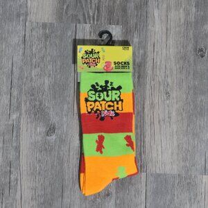 BNWT Sour Patch Kids Print Novelty Crew Socks - Men’s Size 6-12